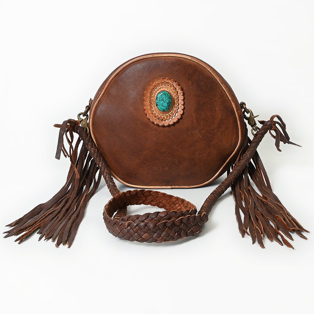 American Darling Canteen Bag Full Grain Genuine Leather Western Women | Handbag Purse Travel Clutch