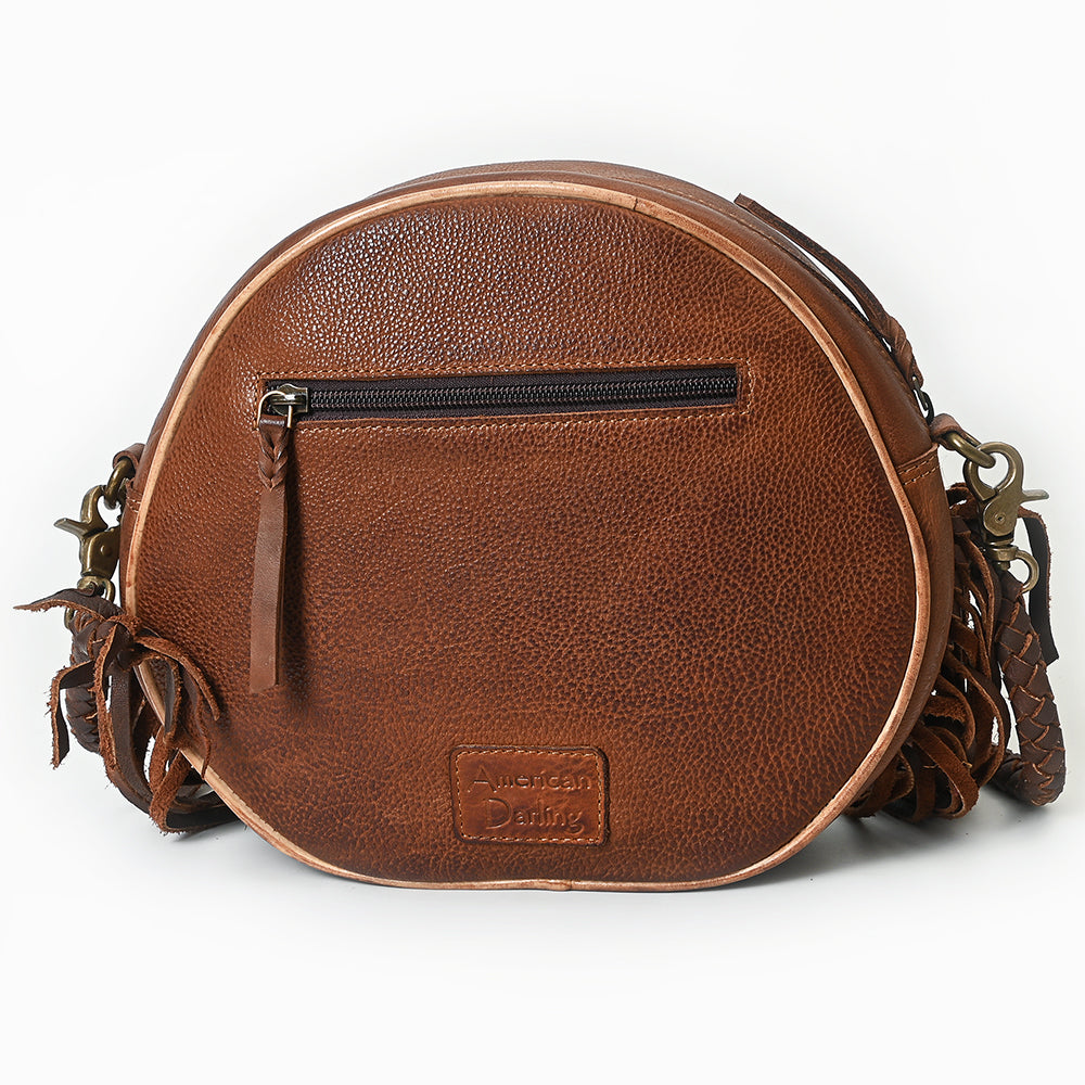 American Darling Canteen Bag Full Grain Genuine Leather Western Women | Handbag Purse Travel Clutch