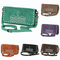 American Darling Western Small Cross Body Genuine Leather Handbag Purse Wallet Bag For Women Girls