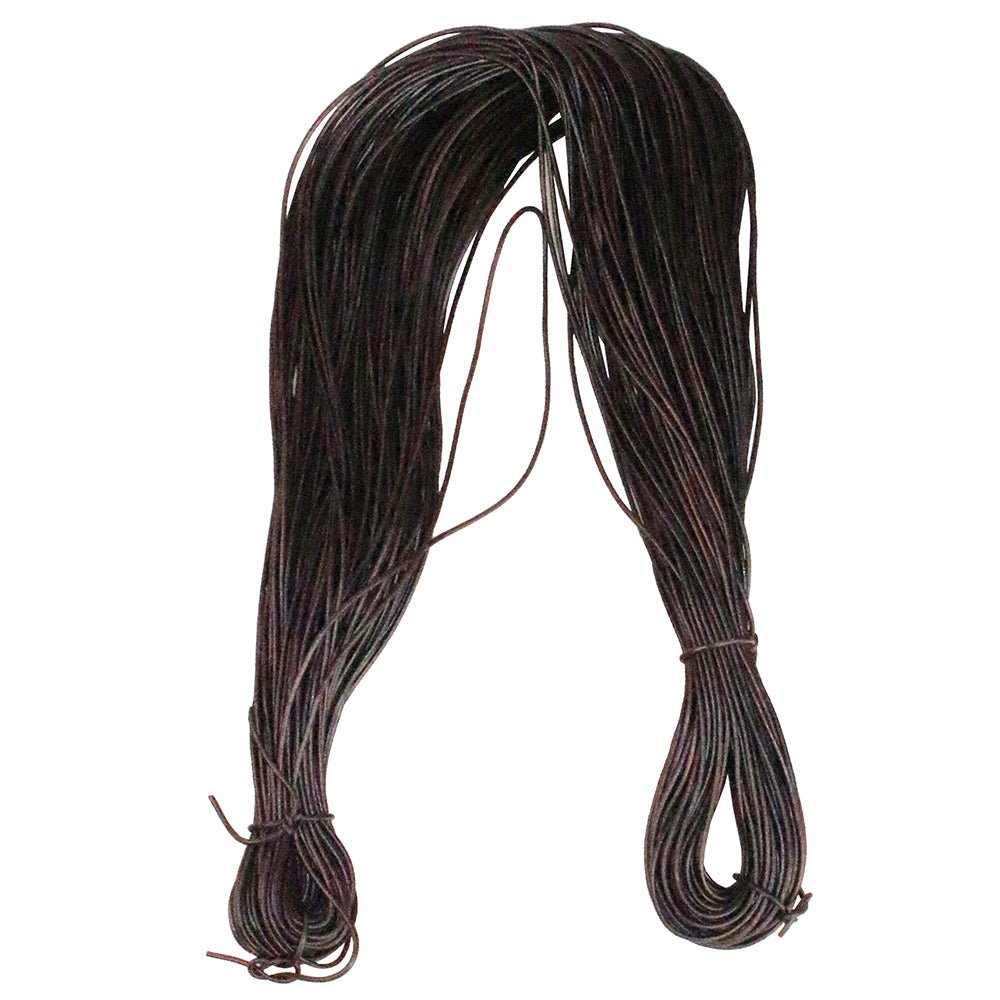 HILASON Thin Round Genuine Leather Cord Thread Lacing 2 Ft and 3 Ft Lengths Beading & Repairs DIY Crafts