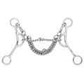 BAR H EQUINE Western Gag Bit with Twisted Wire Single Jointed Mouthpiece Ideal for Barrel Racing