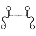 BAR H EQUINE Western Antique Short Shank Bit with Copper Rollers