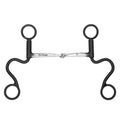 BAR H EQUINE Western Antique Short Shank Bit Single Jointed Smooth Snaffle Mouthpiece