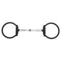 BAR H EQUINE Western Antique Fixed Ring Snaffle Bit Single Jointed