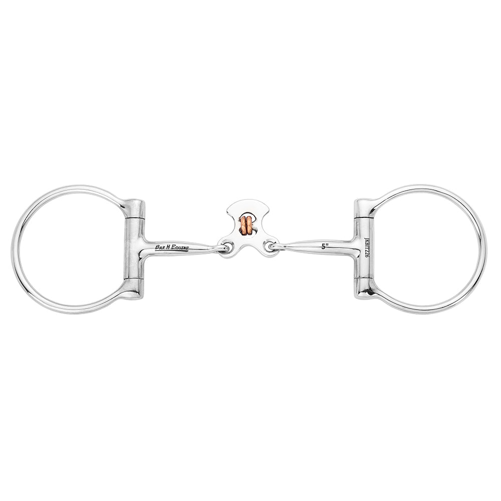 BAR H EQUINE Western D Ring with Floating Spoon