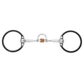 BAR H EQUINE Western O-Ring Snaffle with Copper Roller & Floating Center Ring