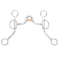 BAR H EQUINE Western Argentine Shank Bit with Low Port & Copper Roller