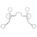BAR H EQUINE Western Argentine Shank Bit with Low Port for Tongue Relief