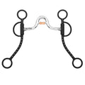 BAR H EQUINE Western Shank Bit with Low Port Copper Roller