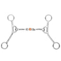 BAR H EQUINE Western Gag Bit with Twisted Three-Piece Copper Roller Mouth