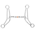 BAR H EQUINE Western Gag Bit with Twisted Three-Piece Copper Roller Mouthpiece
