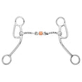 BAR H EQUINE Western Gag Bit with Twisted Three-Piece Copper Roller Mouth