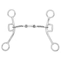 BAR H EQUINE Western Gag Bit Twisted Wire Dogbone Bit