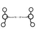 BAR H EQUINE Cowhorse Junior Bit with Sweet Iron & Copper Roller Mouthpiece