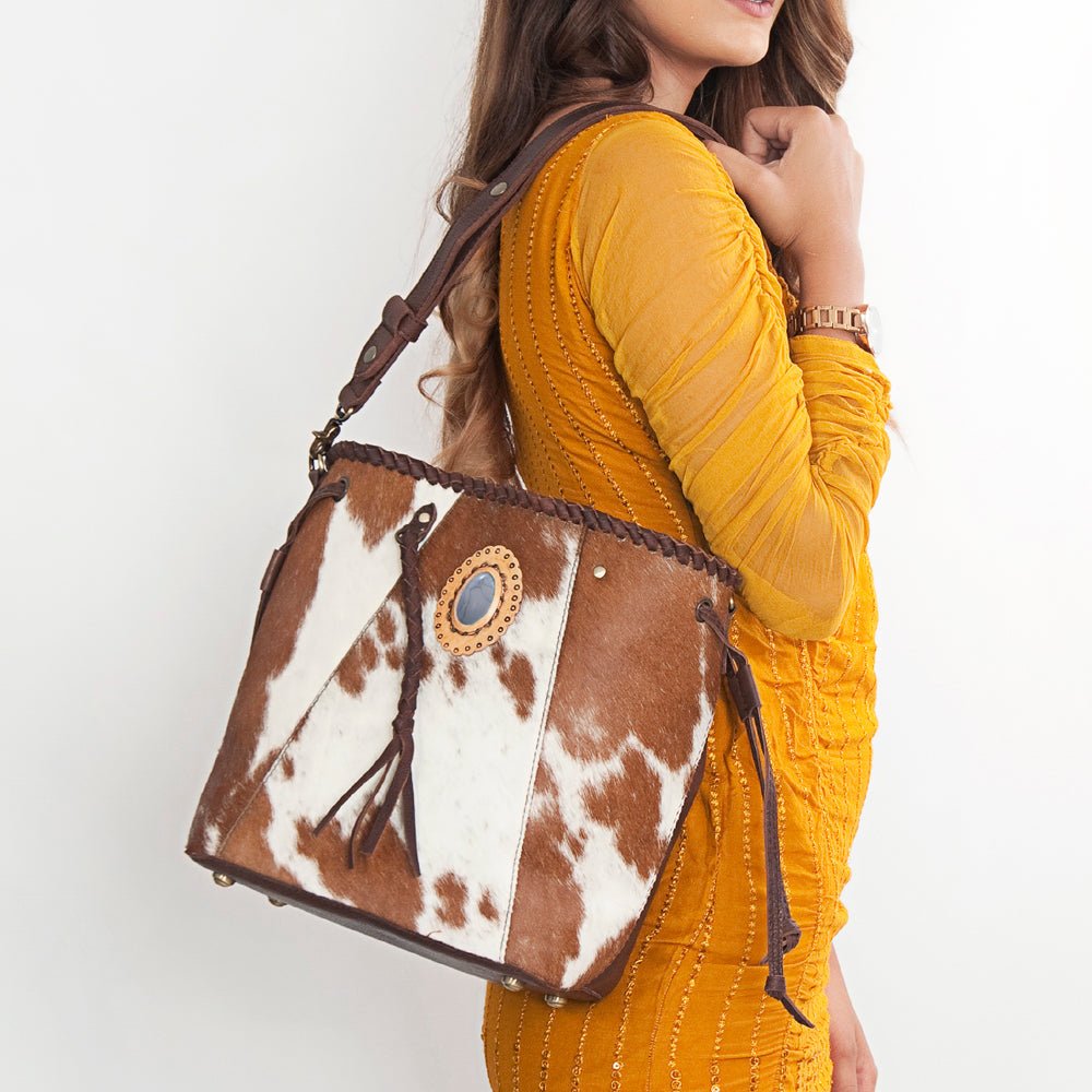 American Darling Bucket Full Grain Genuine Leather Western Women Bag Handbag Purse | Travel Bags College Casual
