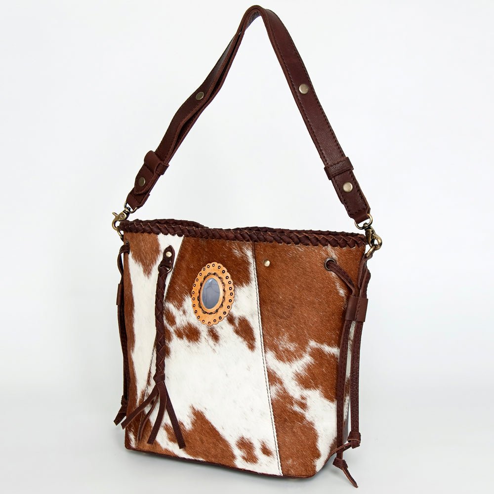 American Darling Bucket Full Grain Genuine Leather Western Women Bag Handbag Purse | Travel Bags College Casual
