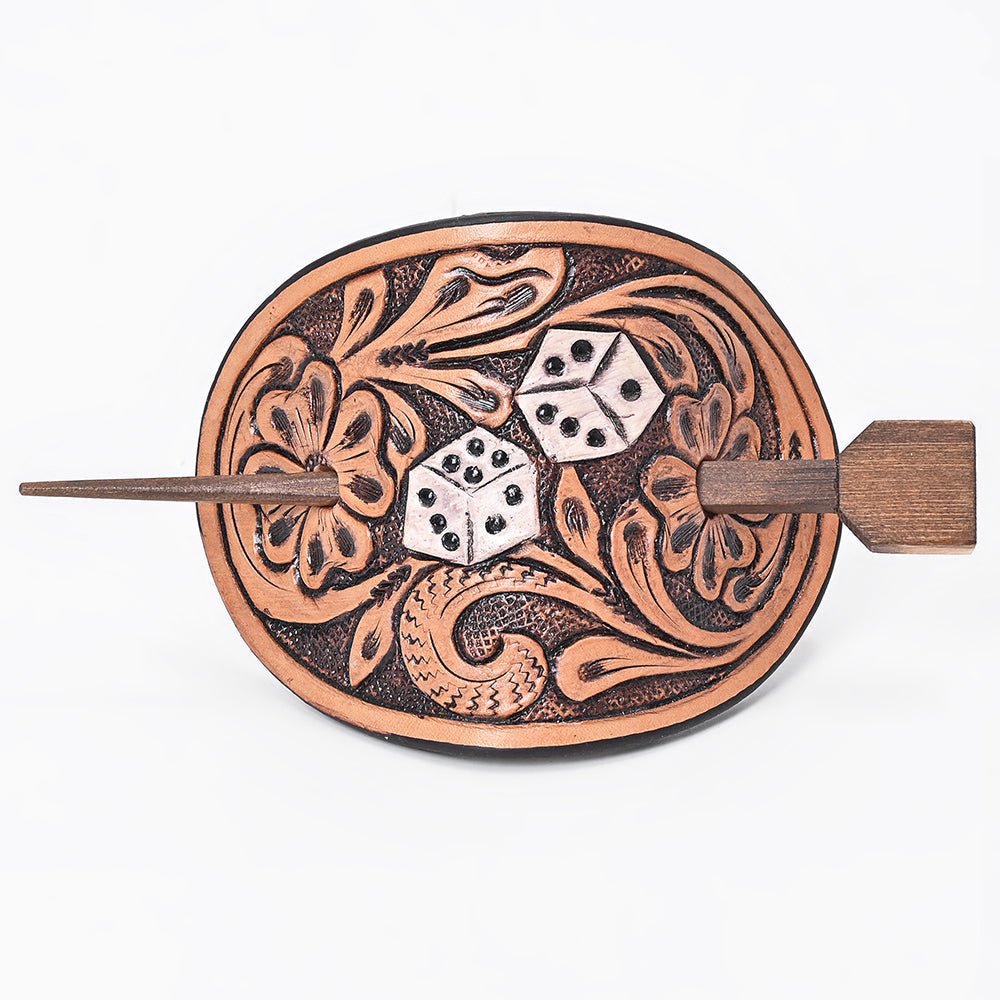 American Darling Leather Hair Stick Barrette Hair Accessories