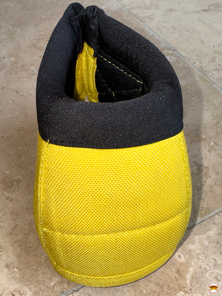 HILASON Ballistic Overreach Bell Boots for Horses Protective, Shock Absorbing, Durable & Comfortable Quick Wrap Hook Loop