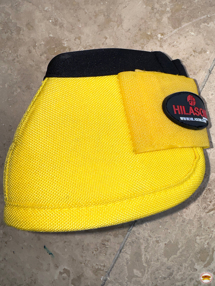 HILASON Ballistic Overreach Bell Boots for Horses Protective, Shock Absorbing, Durable & Comfortable Quick Wrap Hook Loop