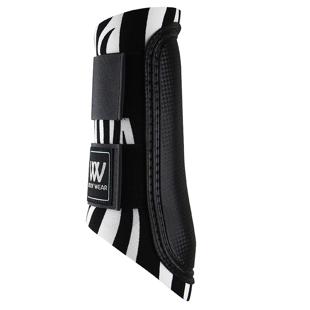 X Sml Woof Wear Horse Sport Brushing Boot Full Coverage Strike Pad Zebra Print
