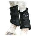 Professional's Choice Leather Protection Horse Sports Boots UltraShock Fleece Lined Black