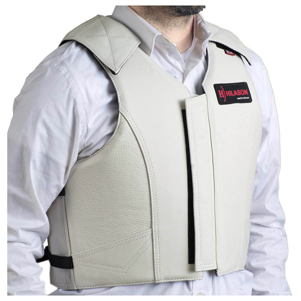 HILASON Equestrian Bull Riding Rodeo Safety Vest Protective Leather
