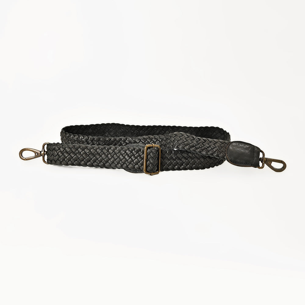 American Darling Genuine Leather Bag Strap Hand-Braided Adjustable Crossbody Bag-Strap 55” Length