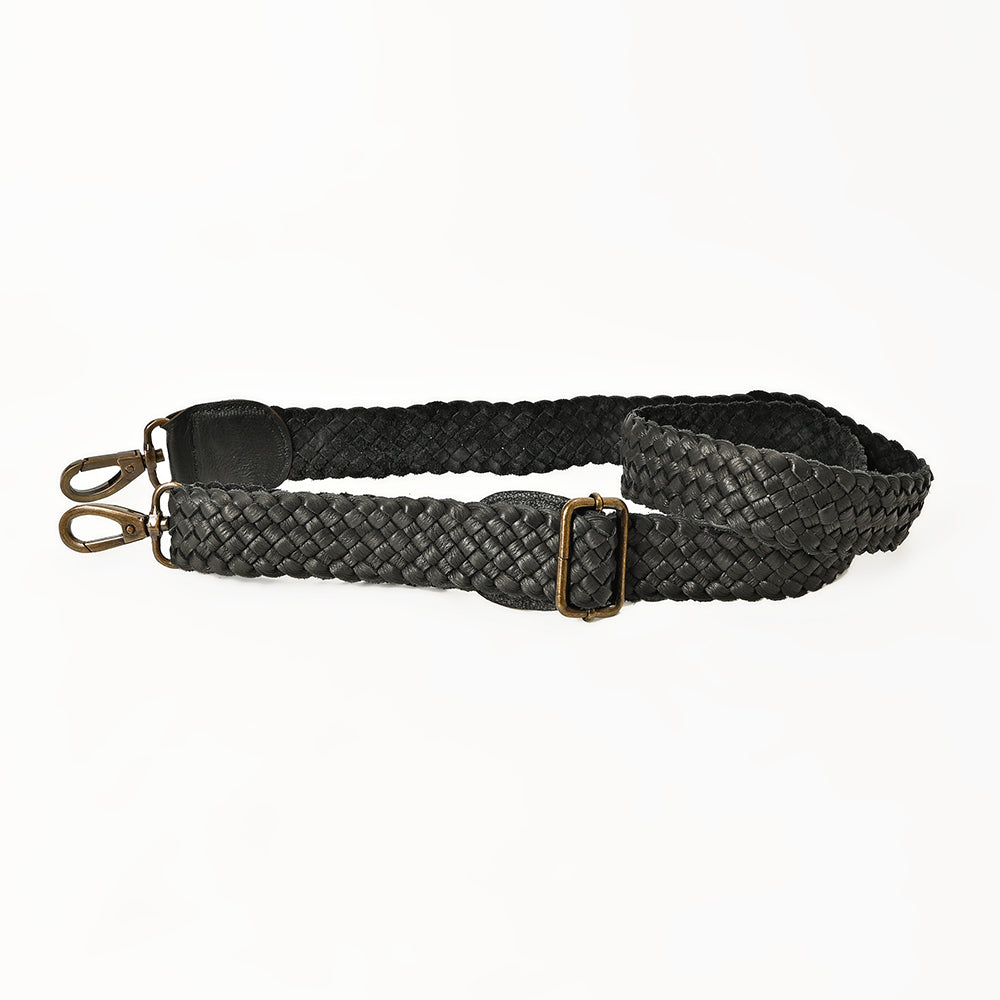 American Darling Genuine Leather Bag Strap Hand-Braided Adjustable Crossbody Bag-Strap 55” Length