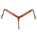 HILASON Western Horse Genuine American Leather Breast Collar Tan | for Horses