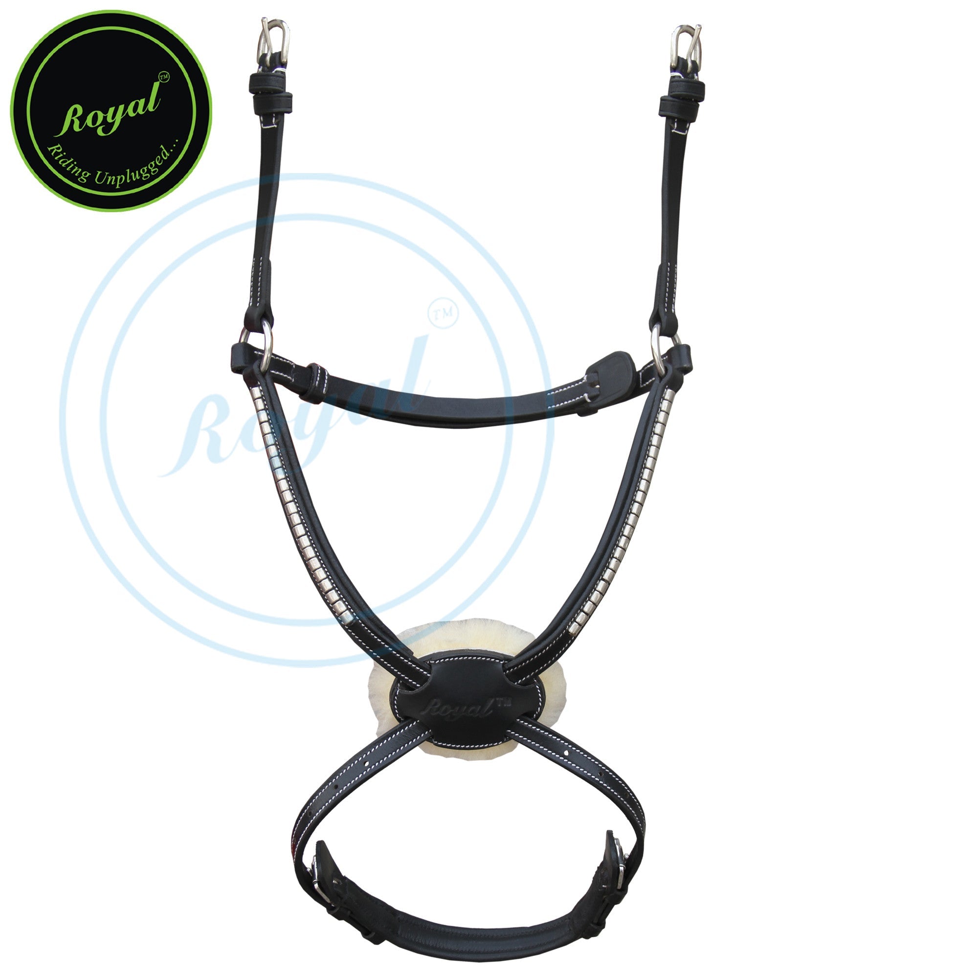ExionPro SS / Brass Clincher Padded Figure 8 Noseband by Bridles & Reins
