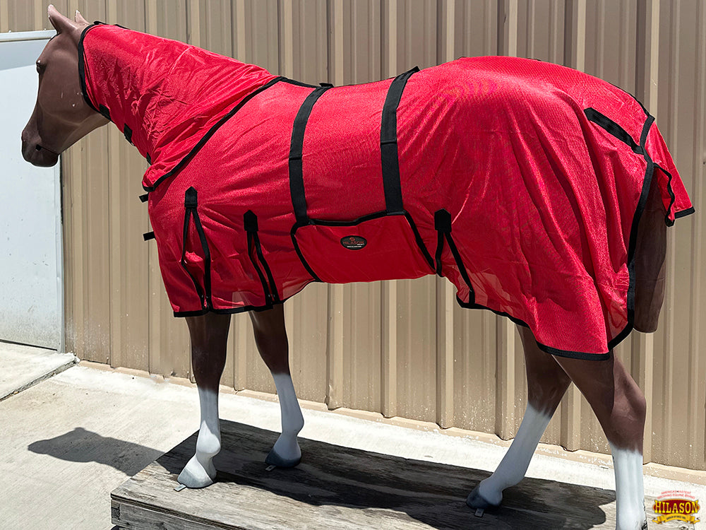 HILASON Horse Fly Sheet UV Protect Breathable Mesh Bug Mosquito Spring | Summer Horse Rug | Fly Rug