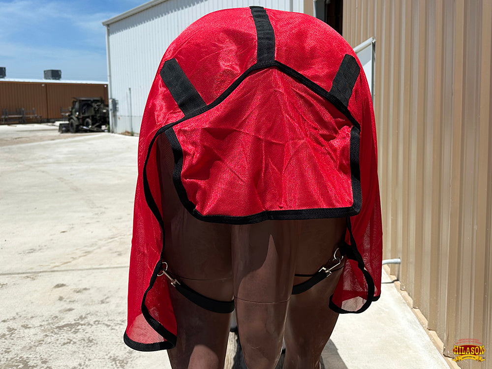 HILASON Horse Fly Sheet UV Protect Breathable Mesh Bug Mosquito Spring | Summer Horse Rug | Fly Rug