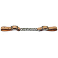 5/8" HILASON Western Latigo Leather Flat Twisted Curb Chain Strap