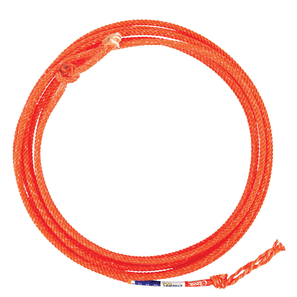 Classic Rope Xtreme Kid Rope 4 Strand 1/4" 25' XS Orange