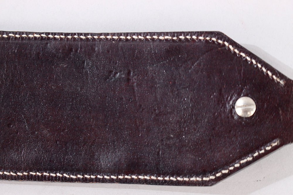 HILASON Western Horse Halter Noseband Genuine American Leather Dark Brown w/ Rivets