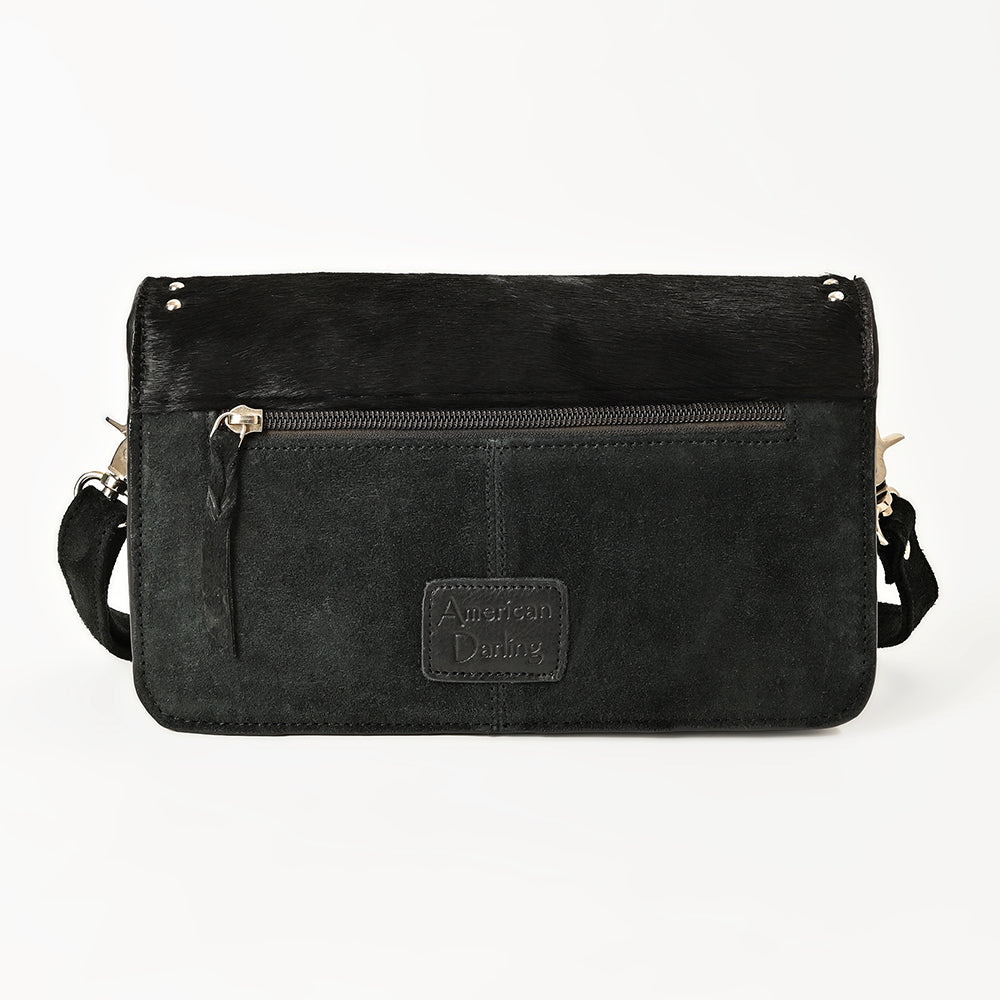 Soft Suede Crossbody Bag With Western Studded Flap For Everyday Women Essentials