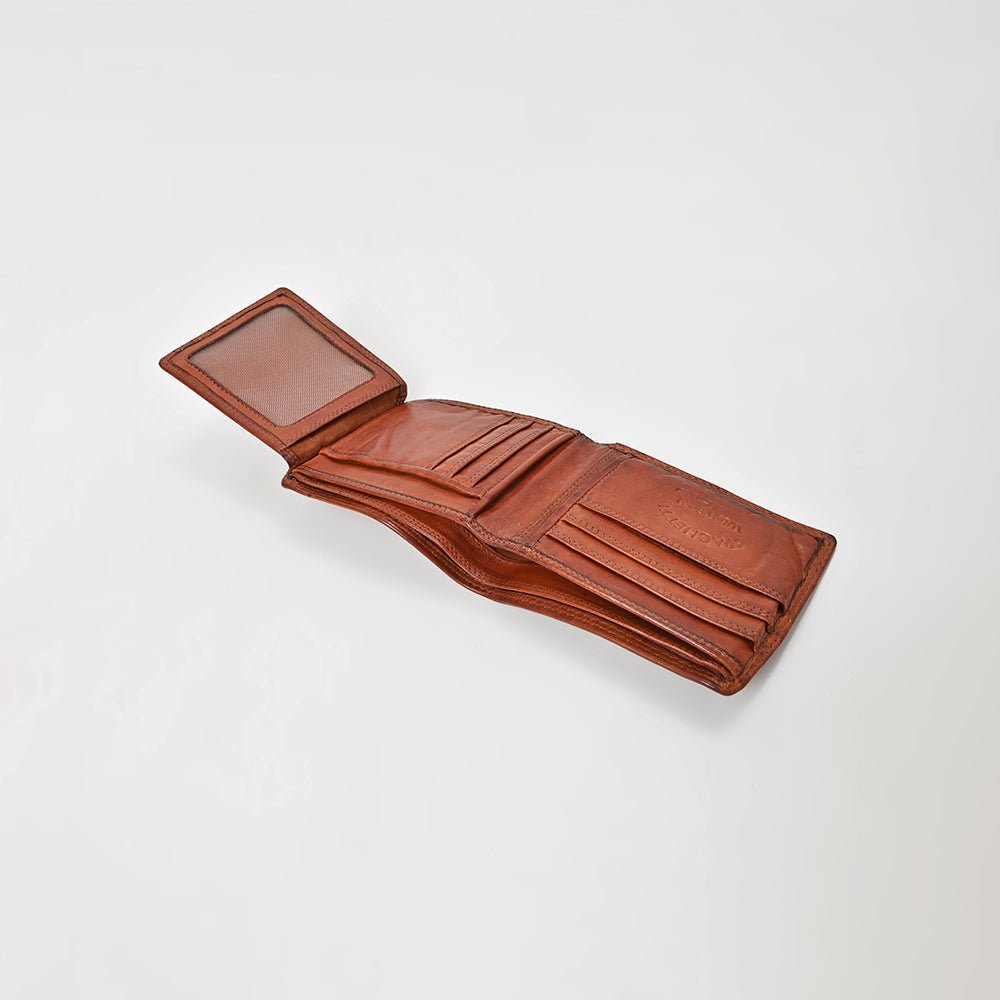 Spaghetti Western Cognac Hand-Dyed Wallet