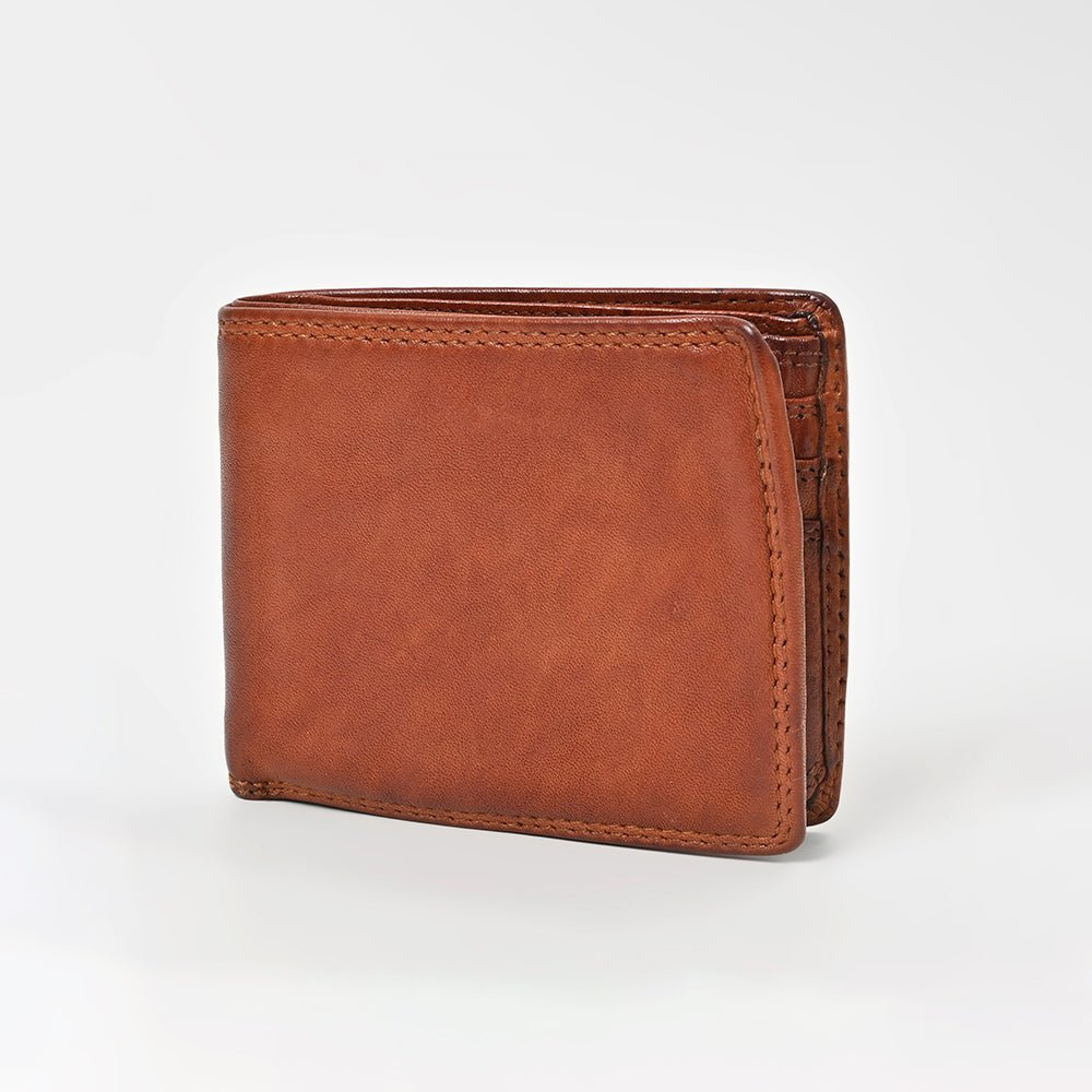 Spaghetti Western Cognac Hand-Dyed Wallet