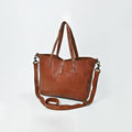 Spaghetti Western Cognac Hand-Dyed Hobo Bag