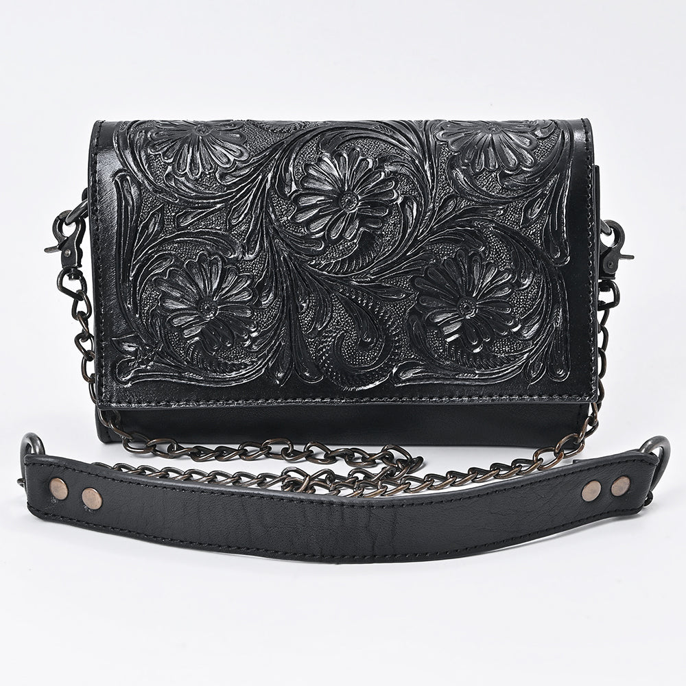 American Darling Crossbody Hand Tooled Genuine Leather