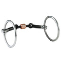 HILASON Western Horse SS Ring Bit With Sweet Iron Dog Bone Roller 5" Mouth