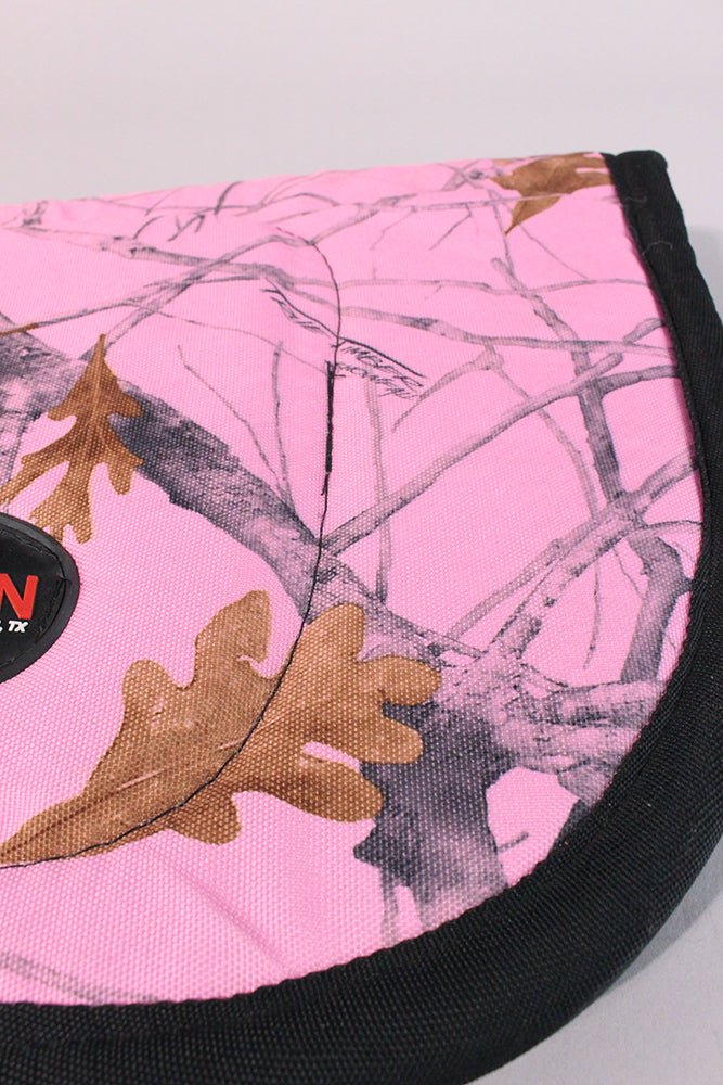 HILASON 28" X 26" Anti Slip Round Contoured H. Saddle Pad Pink Camo by Hilason Cowboy and equestrian accessories