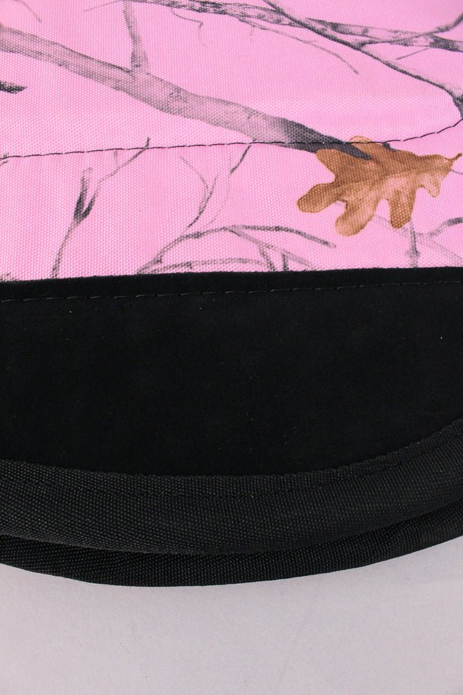 HILASON 28" X 26" Anti Slip Round Contoured H. Saddle Pad Pink Camo by Hilason Cowboy and equestrian accessories