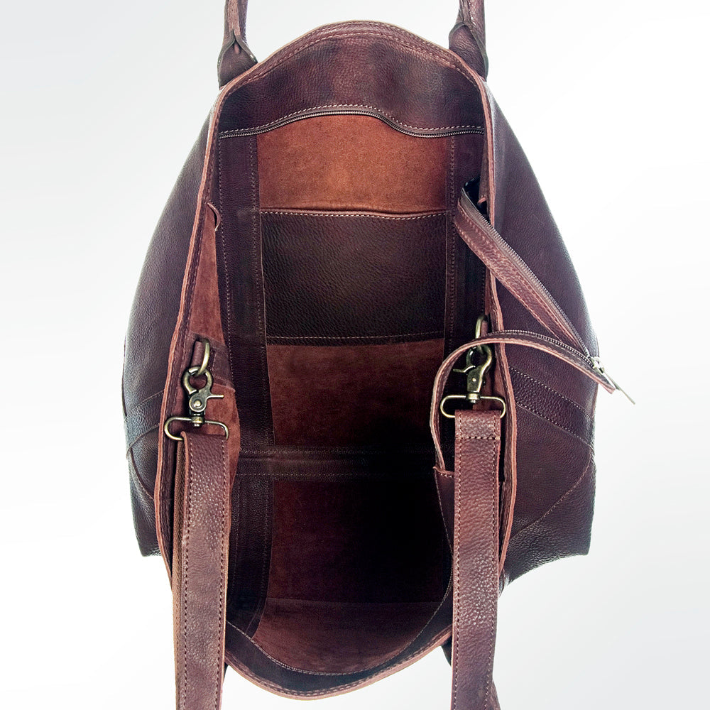 American Darling Women's Tote Bag Western Full Grain Genuine Leather Handbag