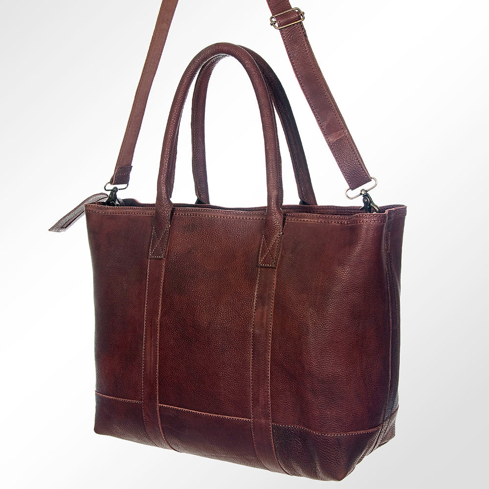 American Darling Women's Tote Bag Western Full Grain Genuine Leather Handbag