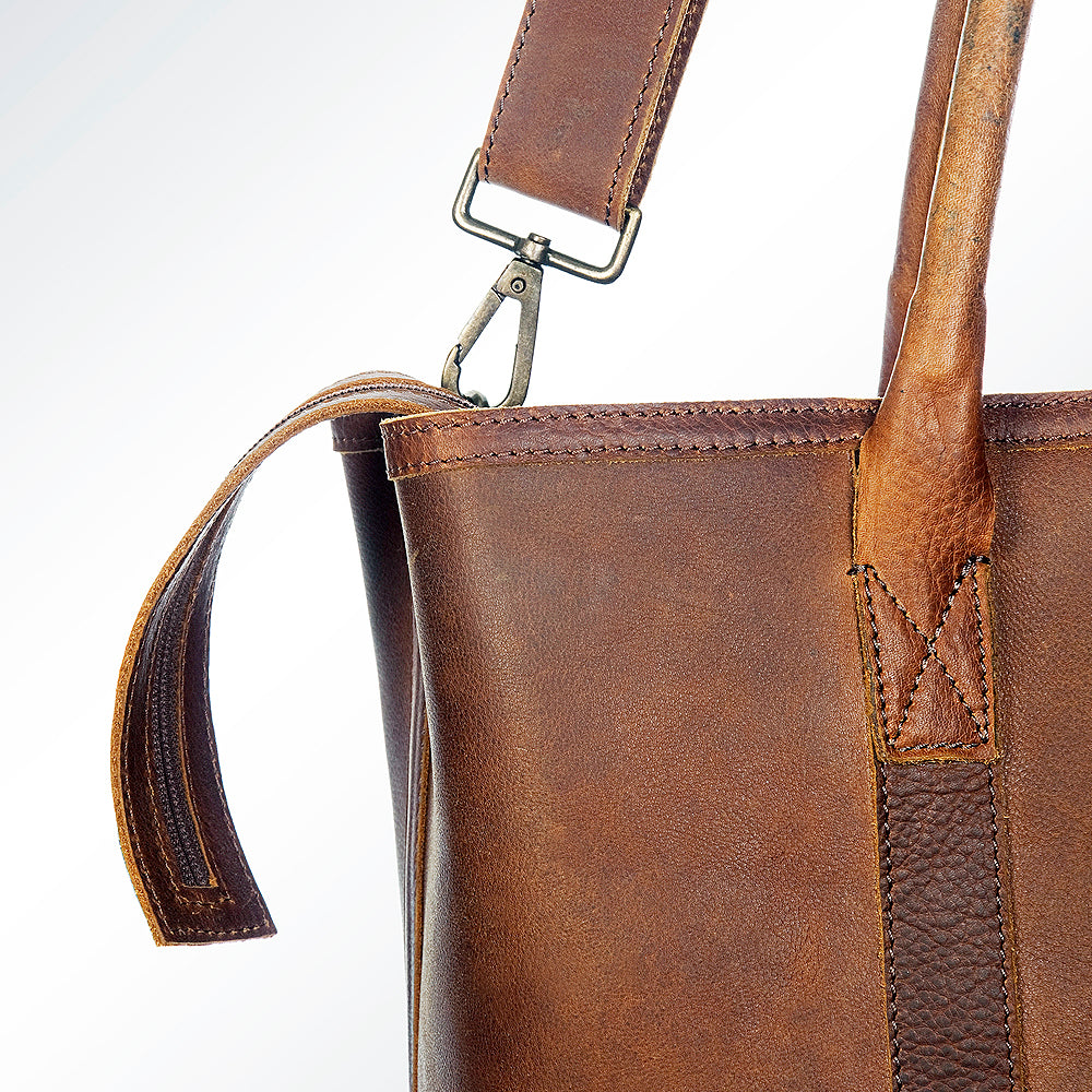 American Darling Women's Tote Bag Western Full Grain Genuine Leather Handbag