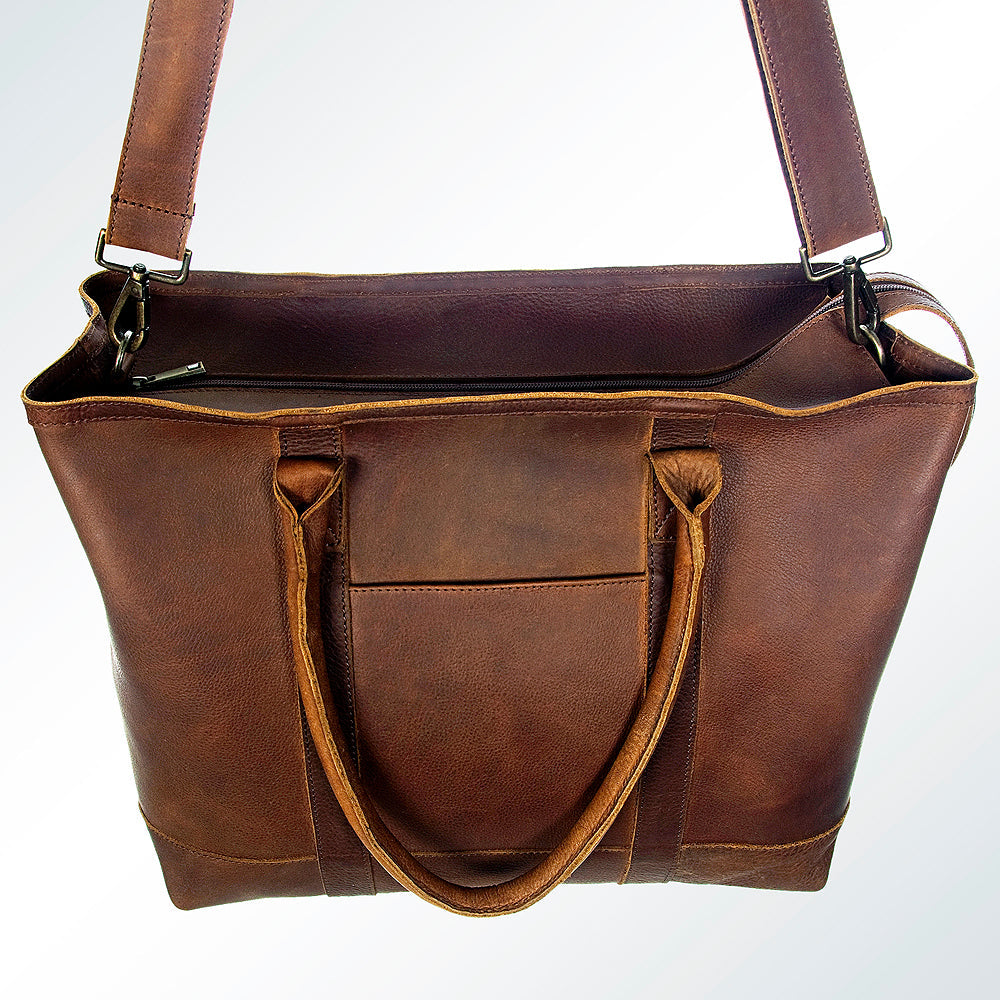 American Darling Women's Tote Bag Western Full Grain Genuine Leather Handbag