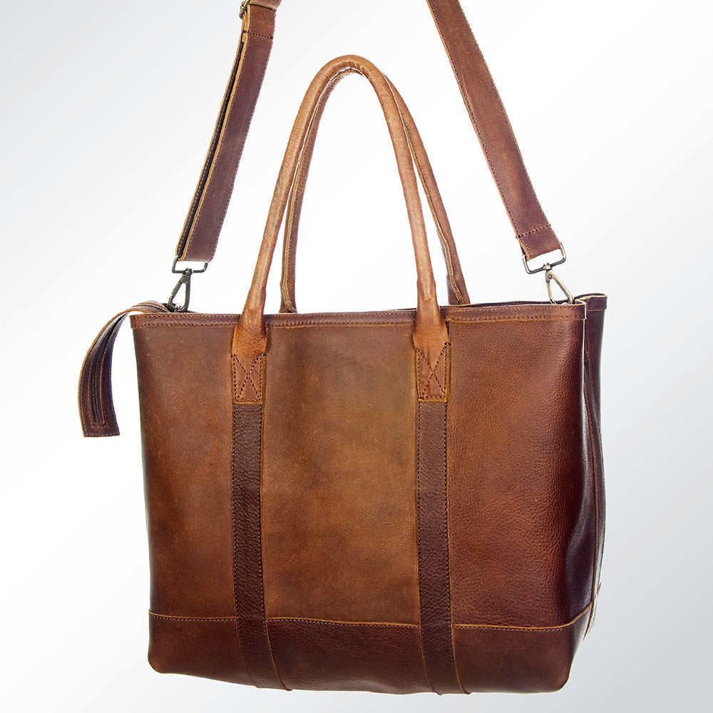 American Darling Women's Tote Bag Western Full Grain Genuine Leather Handbag