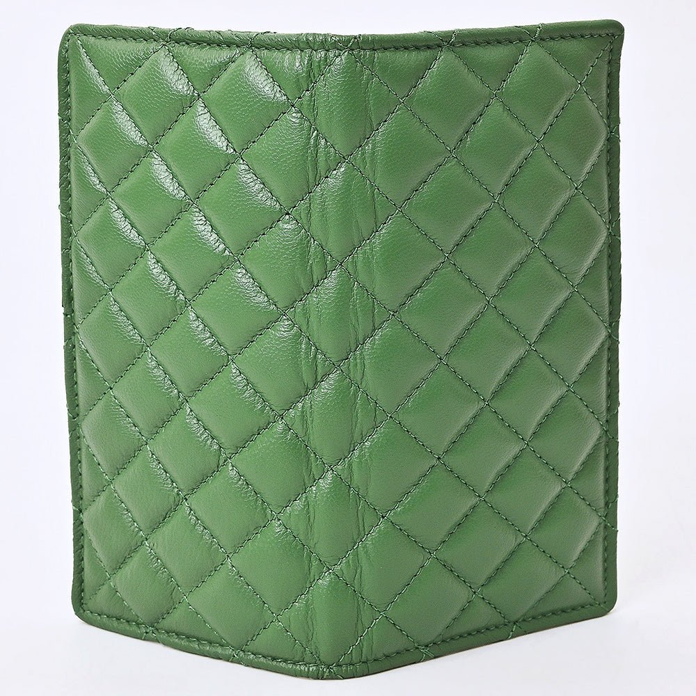 NEVER MIND Quilted Leather Continental Bifold Wallet Organizer