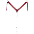 COMFYTACK Western Genuine Leather Horse Breast Collar Mahogany